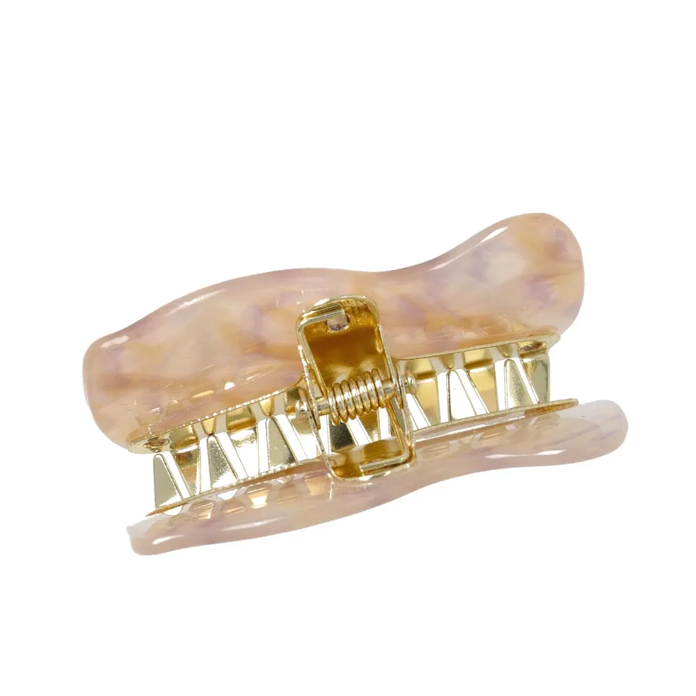 Wavy Marble Hair Clip