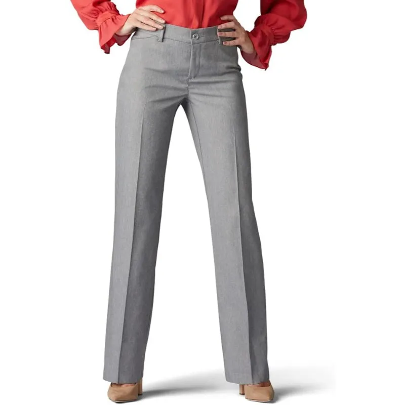 Women Mid Rise Flex Motion Regular Fit Trouser Pant