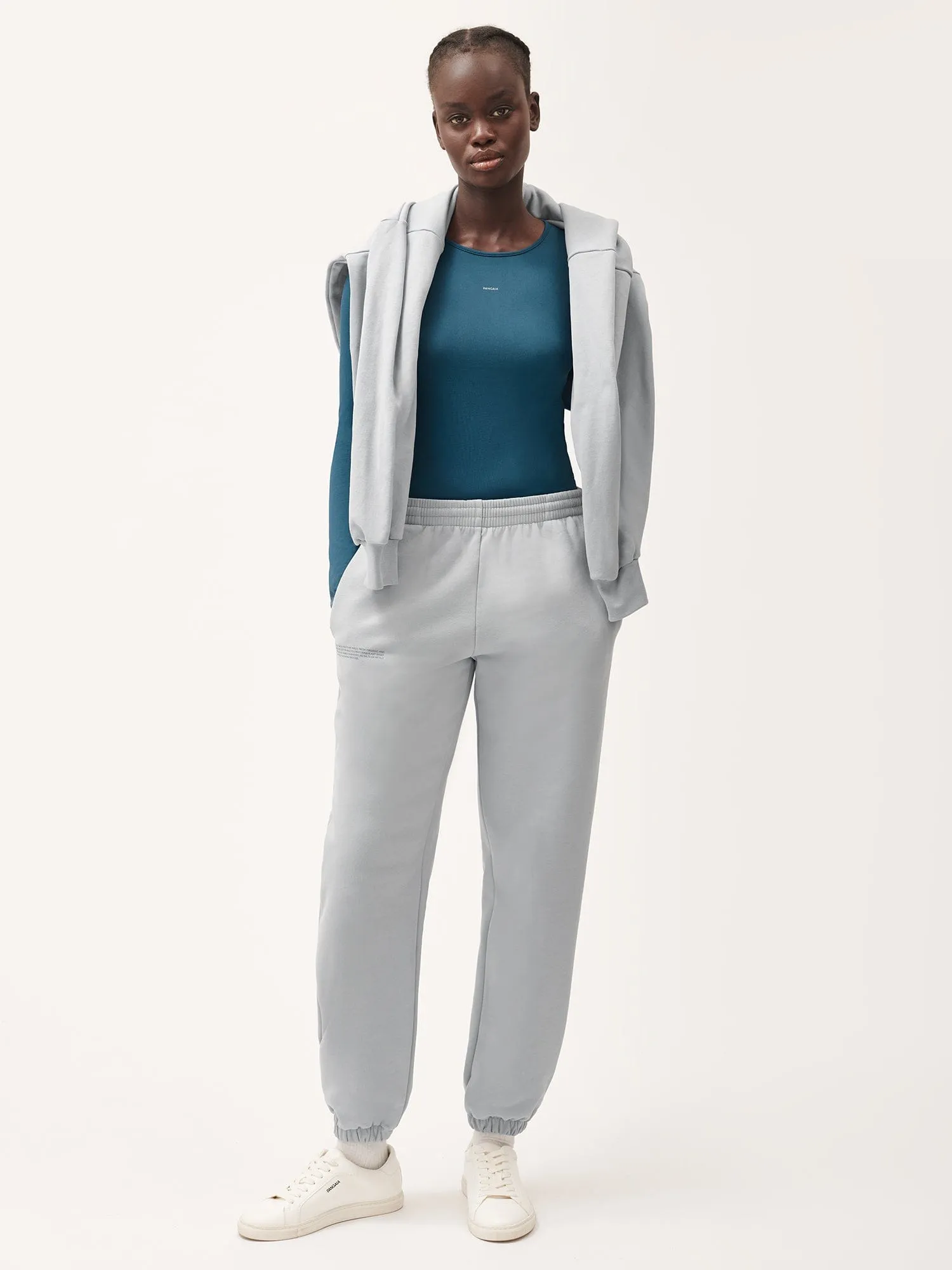 Womens Natural Dye Track Pantsmidnight fog grey