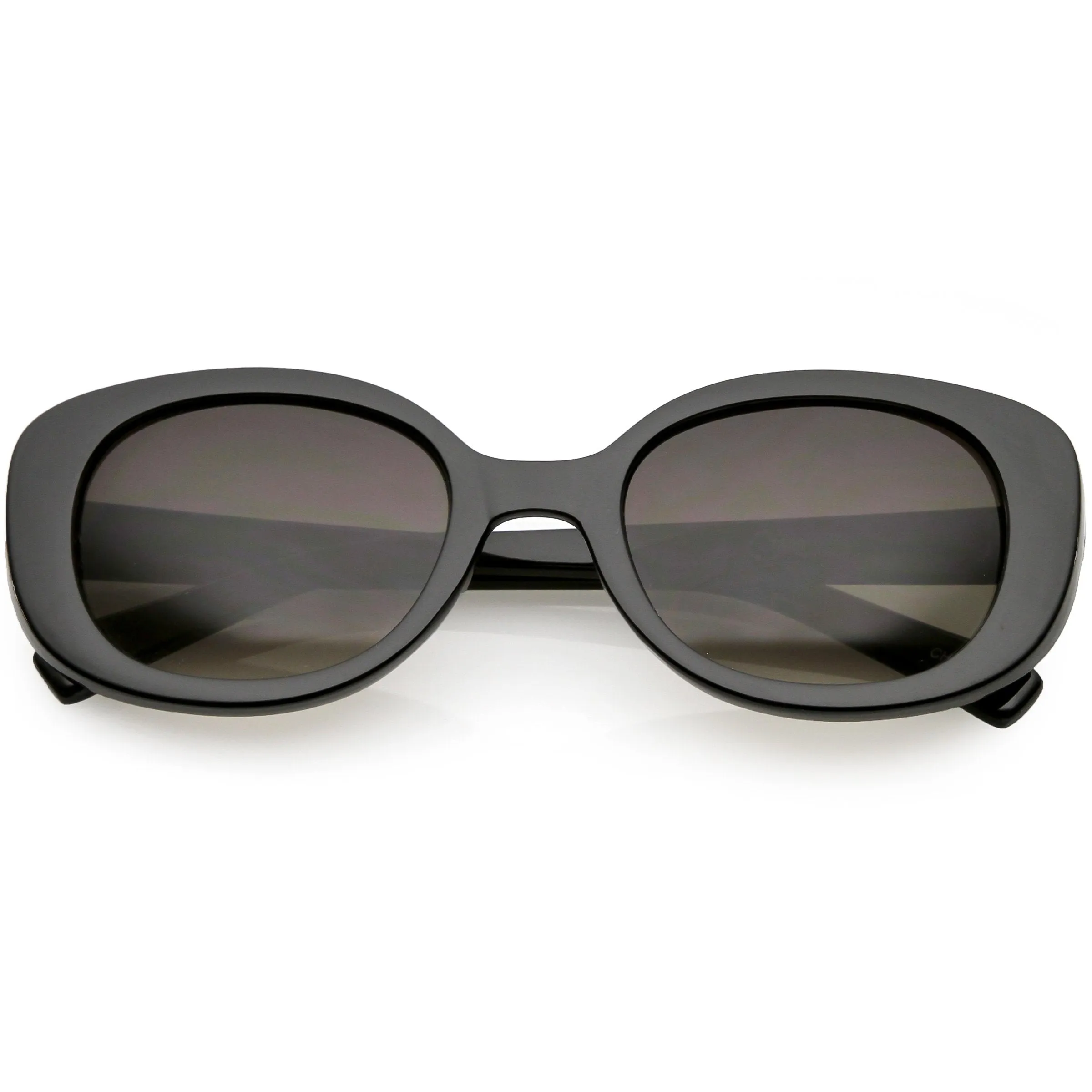 Women's Retro Rounded 1950's Thick Frame Sunglasses C556