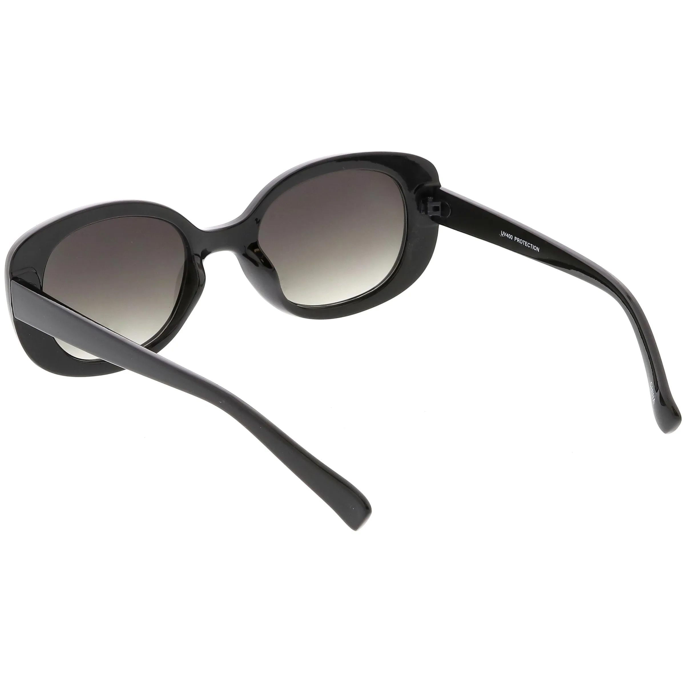 Women's Retro Rounded 1950's Thick Frame Sunglasses C556