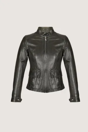 Women's Trendy Fashion Leather Jacket