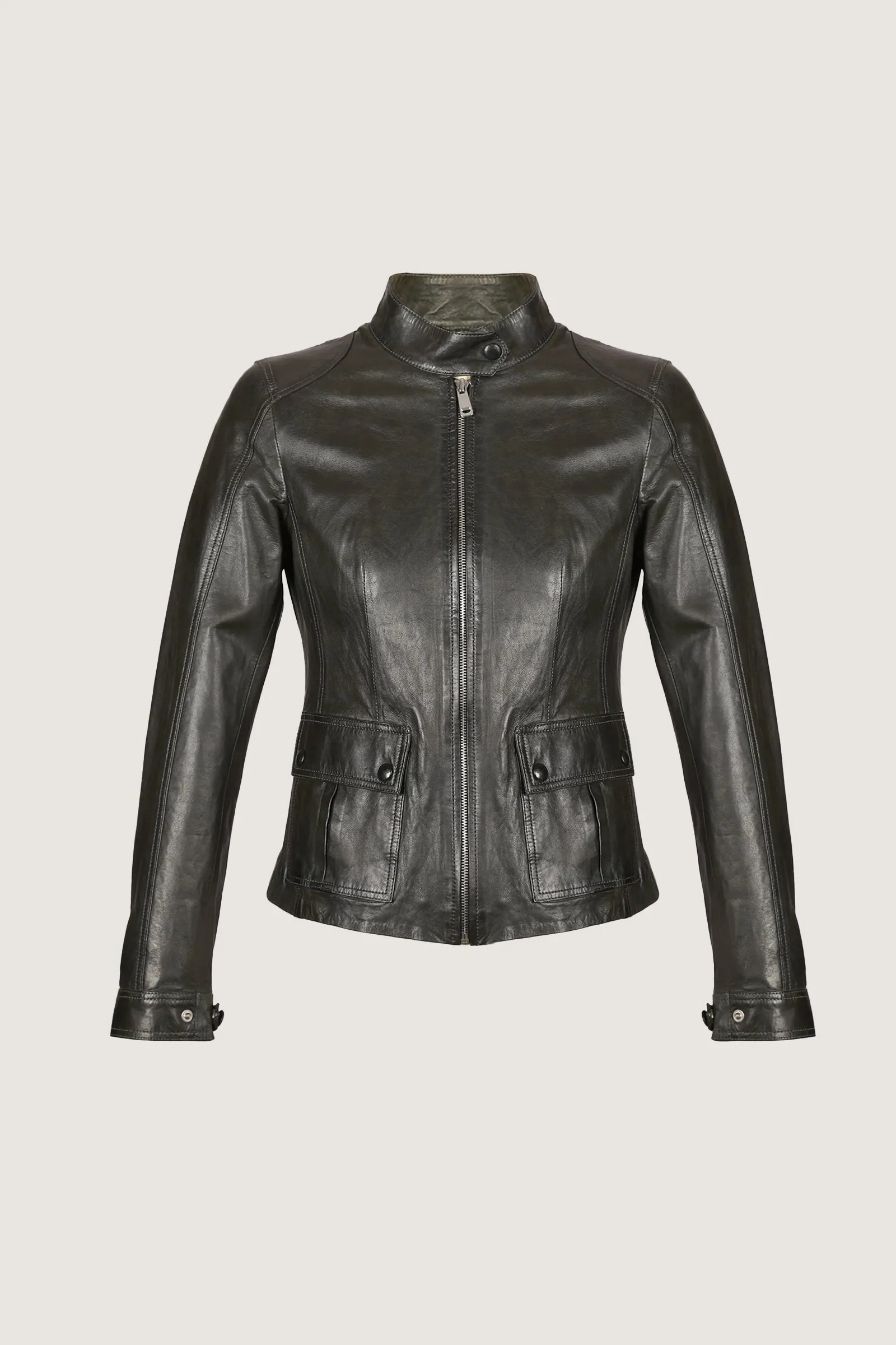 Women's Trendy Fashion Leather Jacket