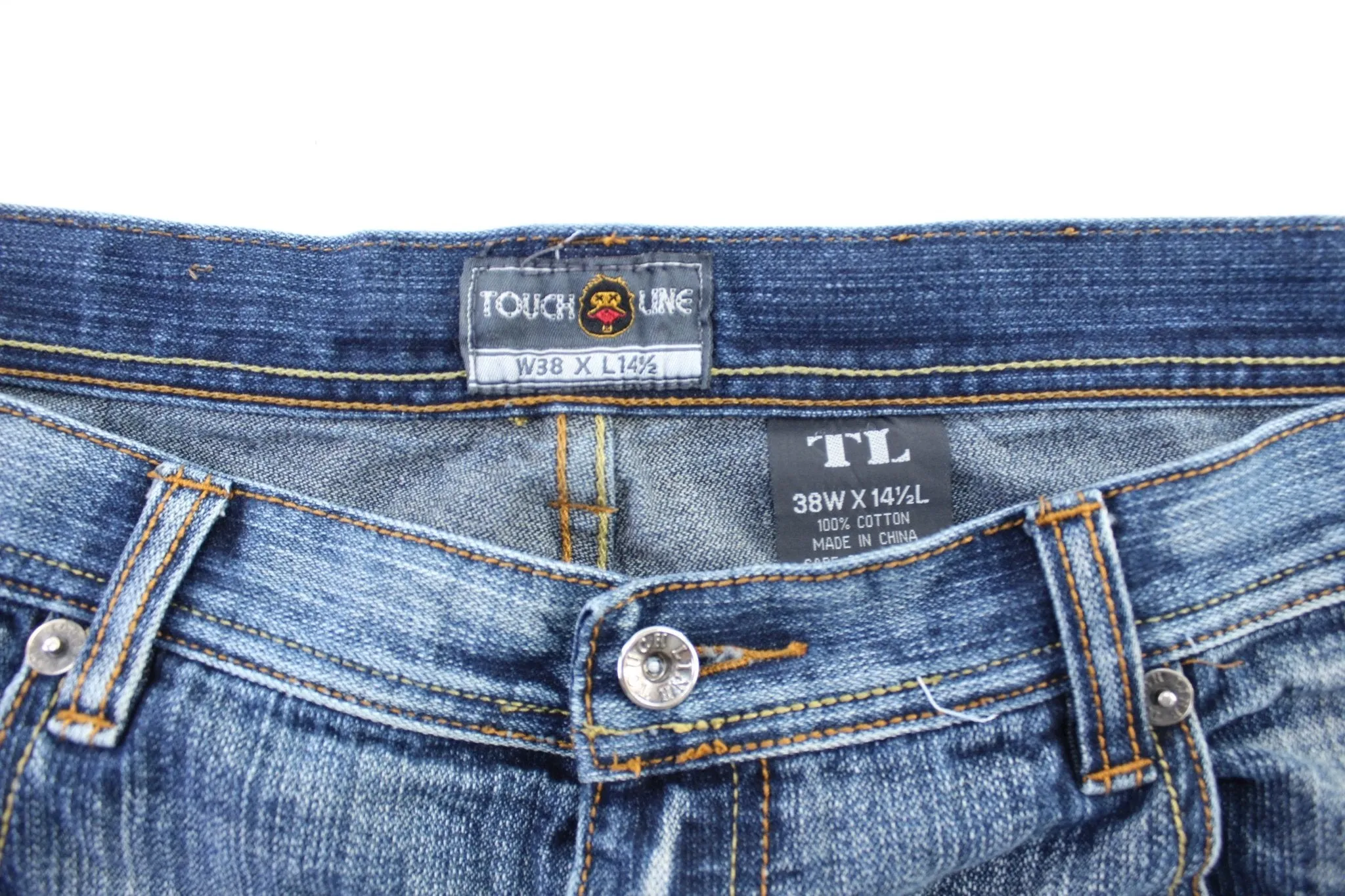 Y2K Touch Line Denim Shorts