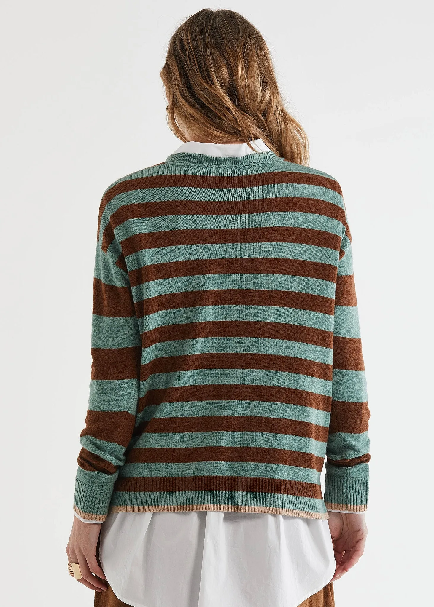 Zaket & Plover Block Stripe Crew
